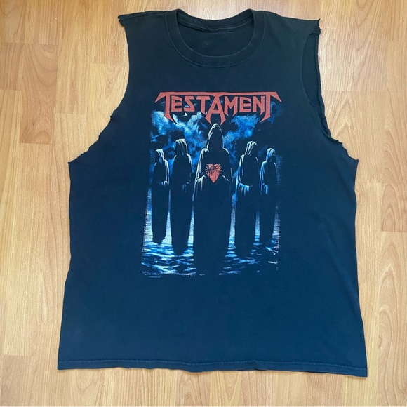 Testament Band Logo Cut Off Tank Top Size Men’s XL - Picture 1 of 9